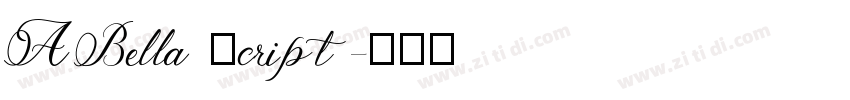 ABella script字体转换